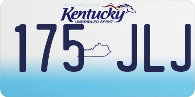 KY license plate 175JLJ