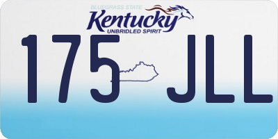 KY license plate 175JLL