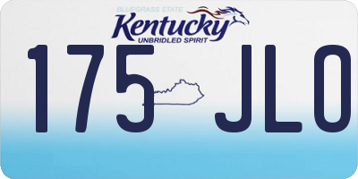 KY license plate 175JLO