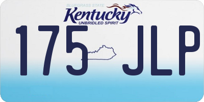 KY license plate 175JLP