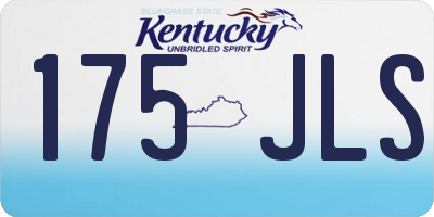 KY license plate 175JLS