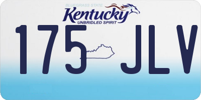 KY license plate 175JLV