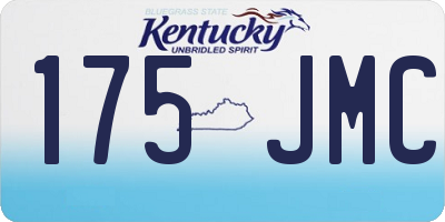 KY license plate 175JMC