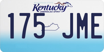KY license plate 175JME