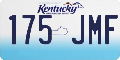 KY license plate 175JMF