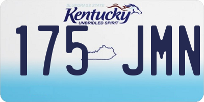 KY license plate 175JMN