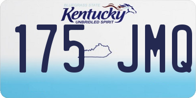 KY license plate 175JMQ