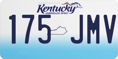 KY license plate 175JMV