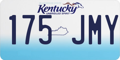 KY license plate 175JMY