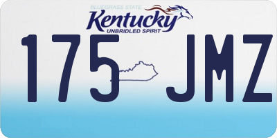 KY license plate 175JMZ