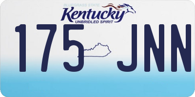 KY license plate 175JNN