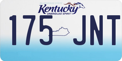 KY license plate 175JNT