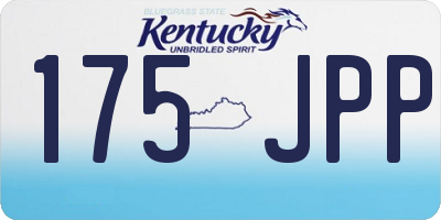 KY license plate 175JPP