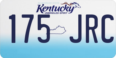 KY license plate 175JRC