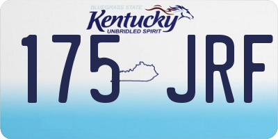 KY license plate 175JRF