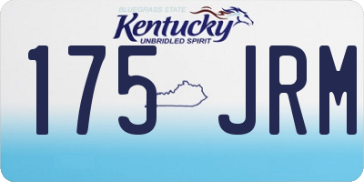 KY license plate 175JRM
