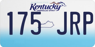 KY license plate 175JRP