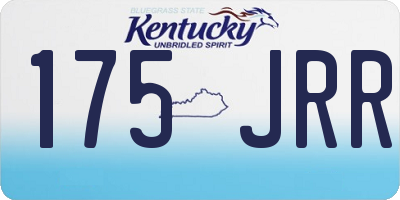 KY license plate 175JRR