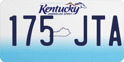 KY license plate 175JTA
