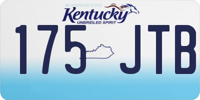 KY license plate 175JTB
