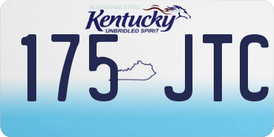 KY license plate 175JTC