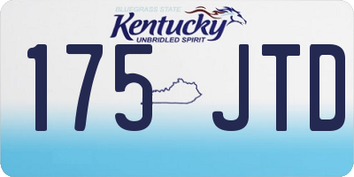 KY license plate 175JTD