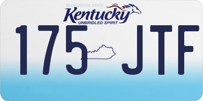 KY license plate 175JTF