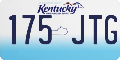 KY license plate 175JTG