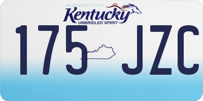 KY license plate 175JZC
