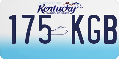KY license plate 175KGB