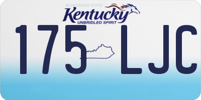 KY license plate 175LJC