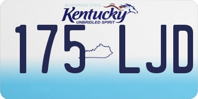 KY license plate 175LJD