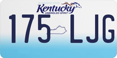 KY license plate 175LJG