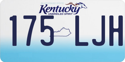 KY license plate 175LJH