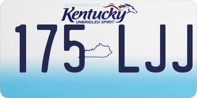 KY license plate 175LJJ