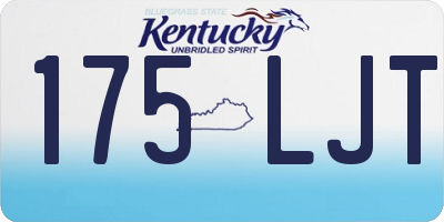 KY license plate 175LJT
