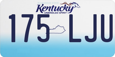KY license plate 175LJU