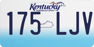 KY license plate 175LJV