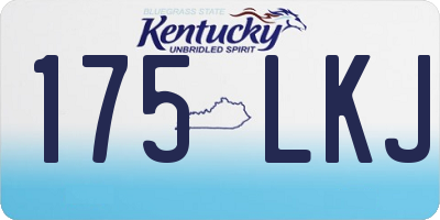 KY license plate 175LKJ