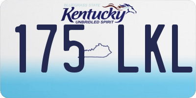 KY license plate 175LKL
