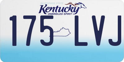 KY license plate 175LVJ