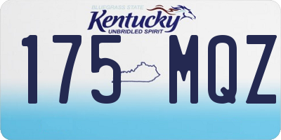 KY license plate 175MQZ