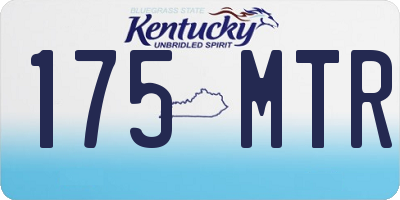 KY license plate 175MTR