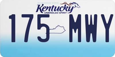 KY license plate 175MWY