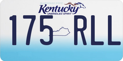 KY license plate 175RLL