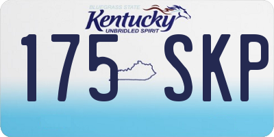 KY license plate 175SKP