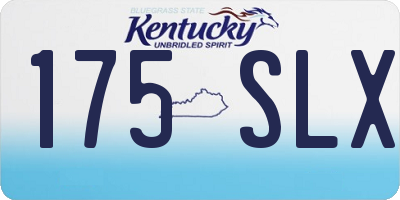 KY license plate 175SLX