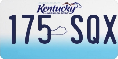 KY license plate 175SQX
