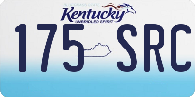 KY license plate 175SRC