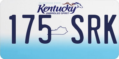 KY license plate 175SRK